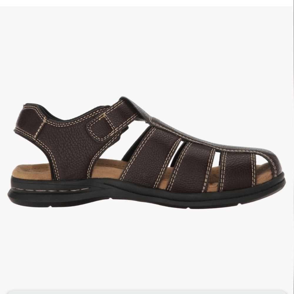 IZOD Men's Thames Fisherman Sandal, Dark Brown NWOT Sz 11m